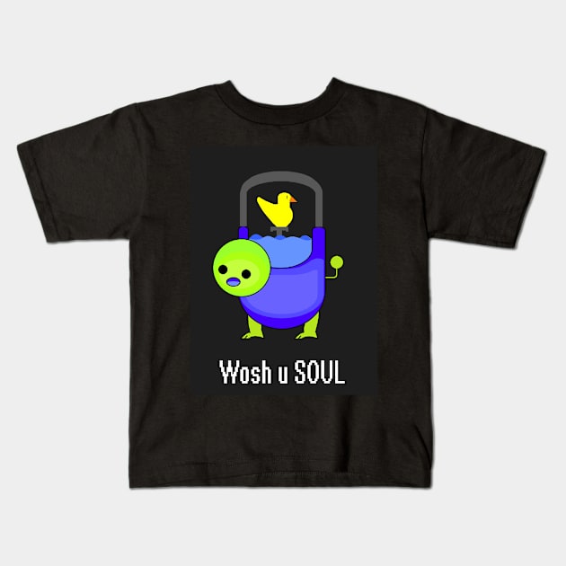 Woshua Kids T-Shirt by broccrob